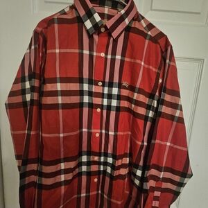Red Plaid Men's Shirt